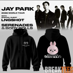Jay Park World Tour 2026 Serenades & Body Rolls Black Hoodie 2