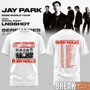 Jay Park World Tour 2026 Serenades & Body Rolls White Edition Tee 1