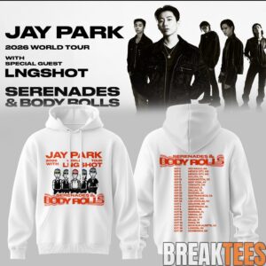 Jay Park World Tour 2026 Serenades & Body Rolls White Hoodie 1