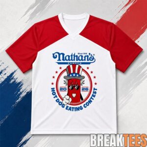 Joey Chestnut Nathan’s Hot Dog Contest Shirt 1