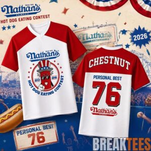 Joey Chestnut Nathan’s Hot Dog Contest Shirt 2