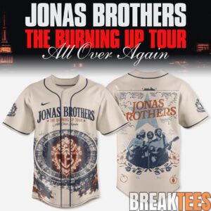 Jonas Brothers Baseball Jersey The Burning Up Tour 2026 Edition 1