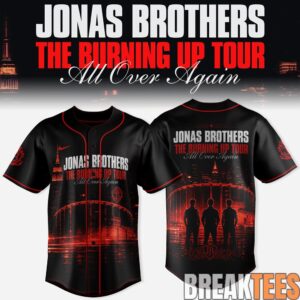 Jonas Brothers Baseball Jersey The Burning Up Tour 2026 Edition 2