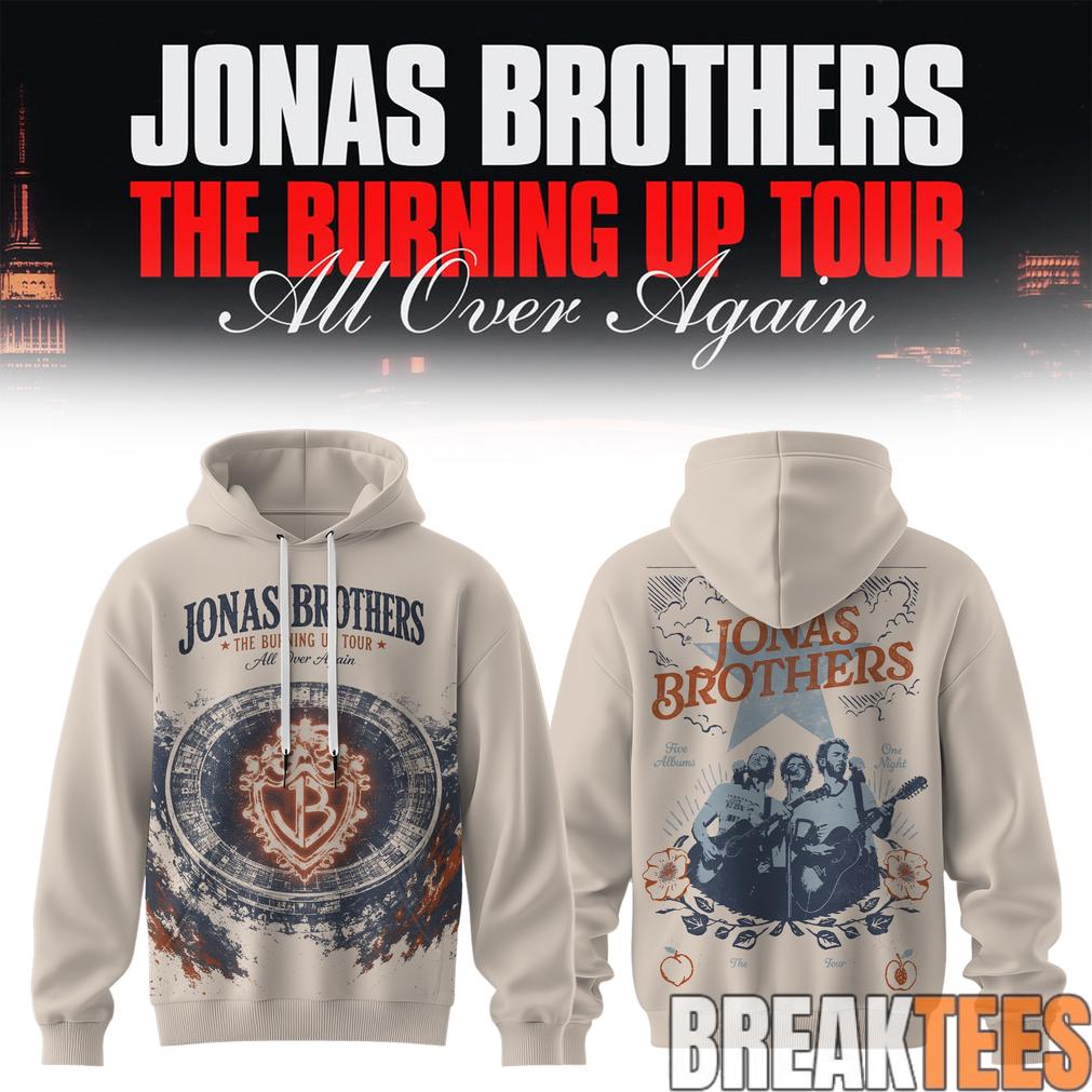 Jonas Brothers The Burning Up Tour 2026 Hoodie Jonas Brothers The Burning Up Tour 2026 Hoodie