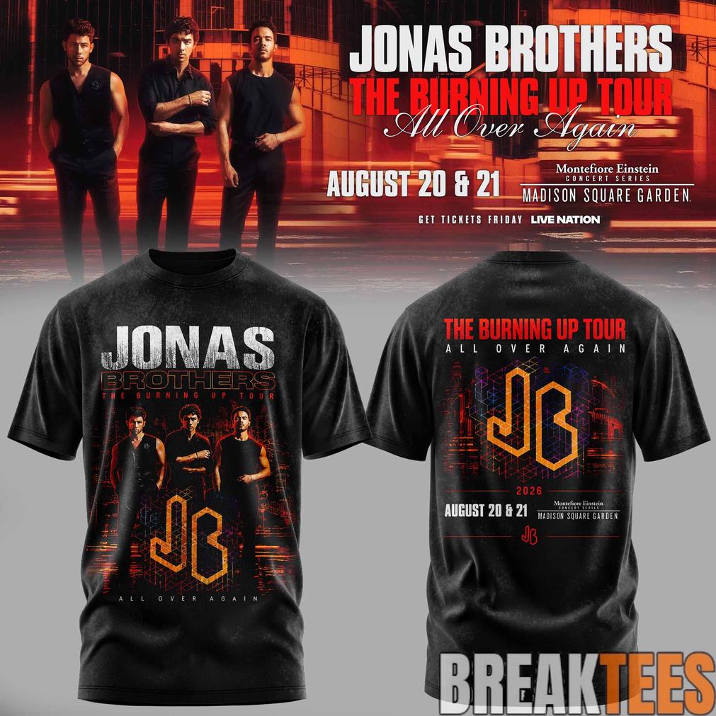 Jonas Brothers – The Burning Up Tour 2026 Limited Edition Shirt Jonas Brothers – The Burning Up Tour 2026 Limited Edition Shirt
