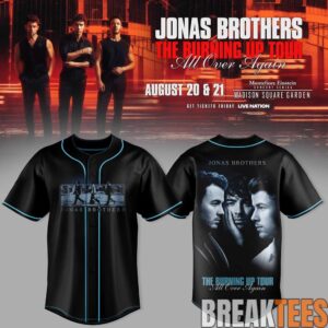 Jonas Brothers – The Burning Up Tour Baseball Jersey 3 Jonas Brothers – The Burning Up Tour Baseball Jersey 3