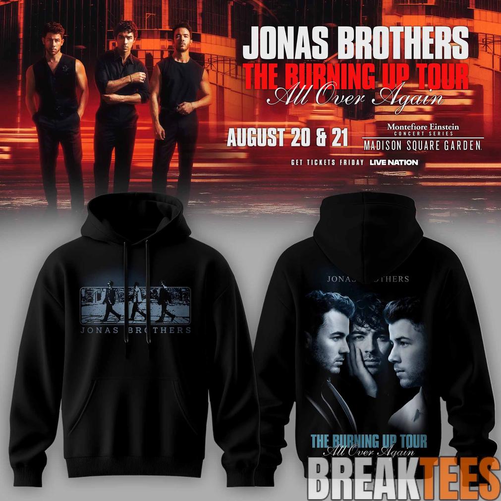 Jonas Brothers – The Burning Up Tour 2026 Limited Edition Hoodie Jonas Brothers – The Burning Up Tour 2026 Limited Edition Hoodie