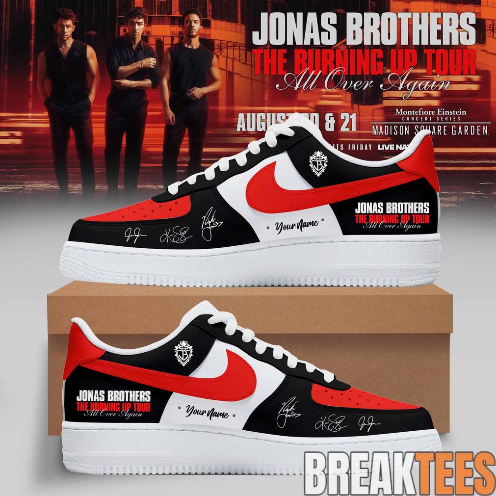 Jonas Brothers – The Burning Up Tour AF1 Shoes Jonas Brothers – The Burning Up Tour AF1 Shoes