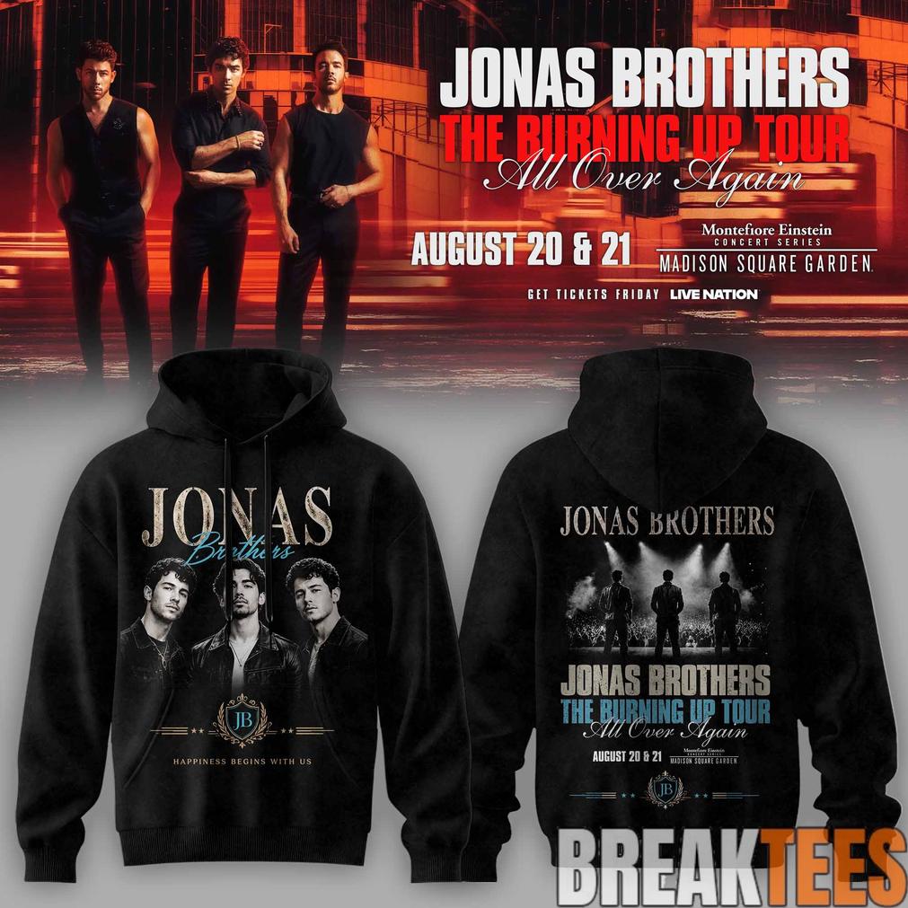 Jonas Brothers – The Burning Up Tour 2026 Limited Edition Hoodie Jonas Brothers – The Burning Up Tour 2026 Limited Edition Hoodie