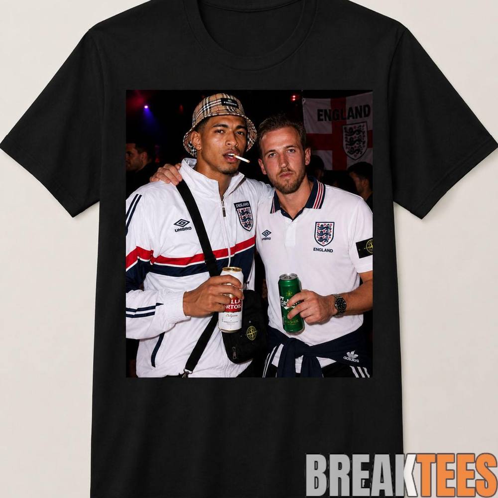 Jude Bellingham And Harry Kane Step Brothers Style Cup 2026 2D T-Shirt Jude Bellingham And Harry Kane Step Brothers Style Cup 2026 2D T-Shirt