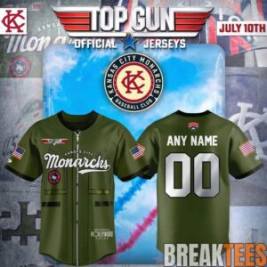 Kansas City Monarchs 2026 Top Gun Custom Baseball Jersey