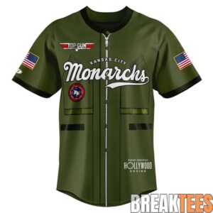 Kansas City Monarchs 2026 Top Gun Custom Baseball Jersey 1 Kansas City Monarchs 2026 Top Gun Custom Baseball Jersey 1
