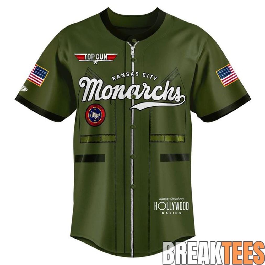 Kansas City Monarchs 2026 Top Gun Custom Baseball Jersey Kansas City Monarchs 2026 Top Gun Custom Baseball Jersey