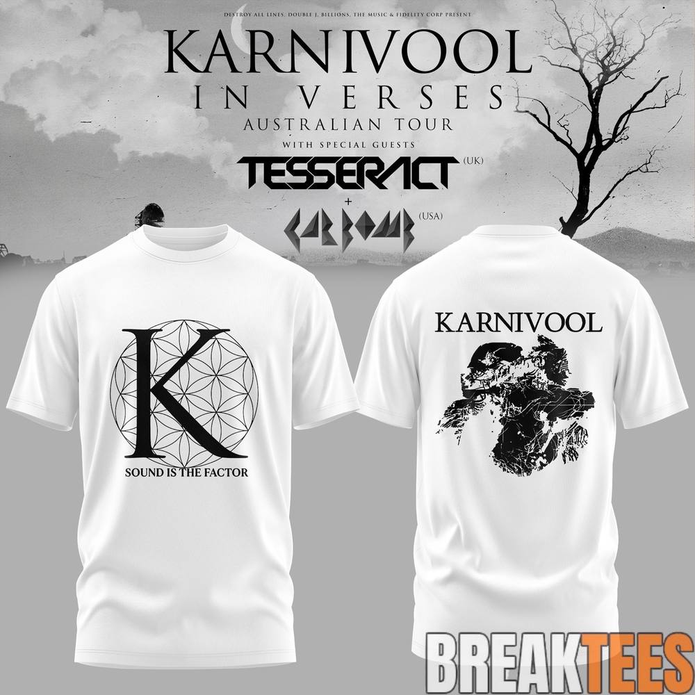 Karnivool – ‘In Verses’ Australian Tour 2026 Limited T-Shirt Karnivool – ‘In Verses’ Australian Tour 2026 Limited T-Shirt
