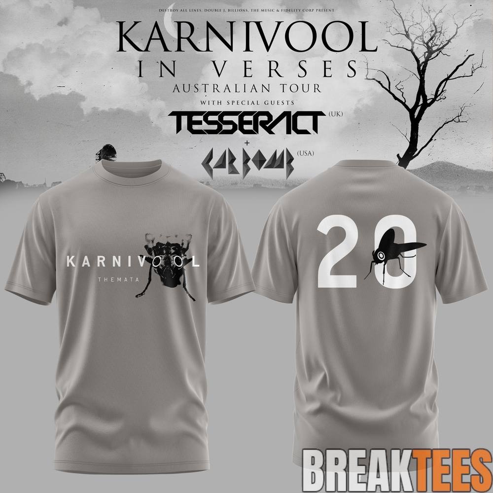 Karnivool – ‘In Verses’ Australian Tour 2026 Limited T-Shirt Karnivool – ‘In Verses’ Australian Tour 2026 Limited T-Shirt