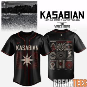 Kasabian – Nothing Better Than This Tour 2026 Baseball Jersey 1
