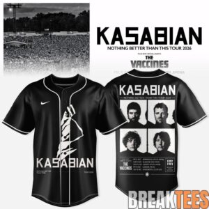 Kasabian – Nothing Better Than This Tour 2026 Baseball Jersey 3