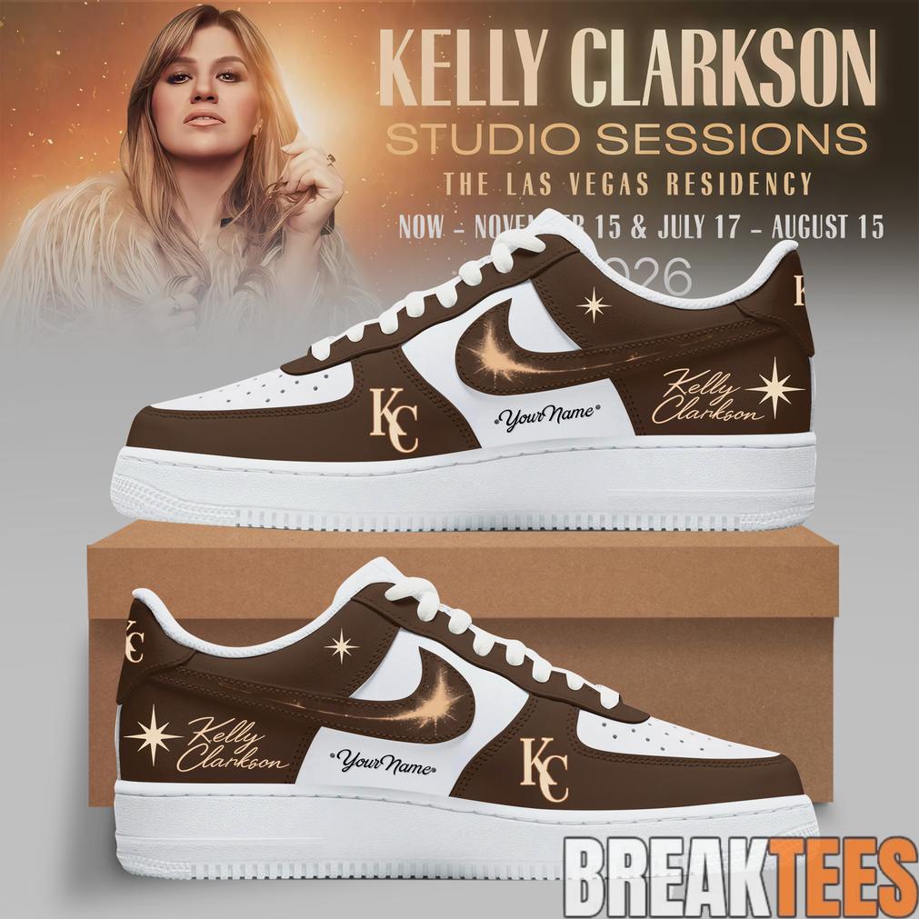 Kelly Clarkson Studio Sessions The Las Vegas Residency 2026 Custom Air Force 1 Shoes Kelly Clarkson Studio Sessions The Las Vegas Residency 2026 Custom Air Force 1 Shoes