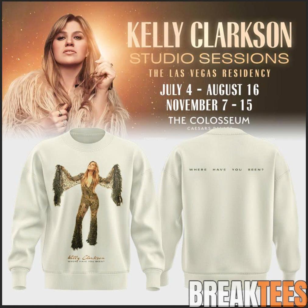 Kelly Clarkson Studio Sessions The Las Vegas Residency 2026 Edition Sweatshirt Kelly Clarkson Studio Sessions The Las Vegas Residency 2026 Edition Sweatshirt