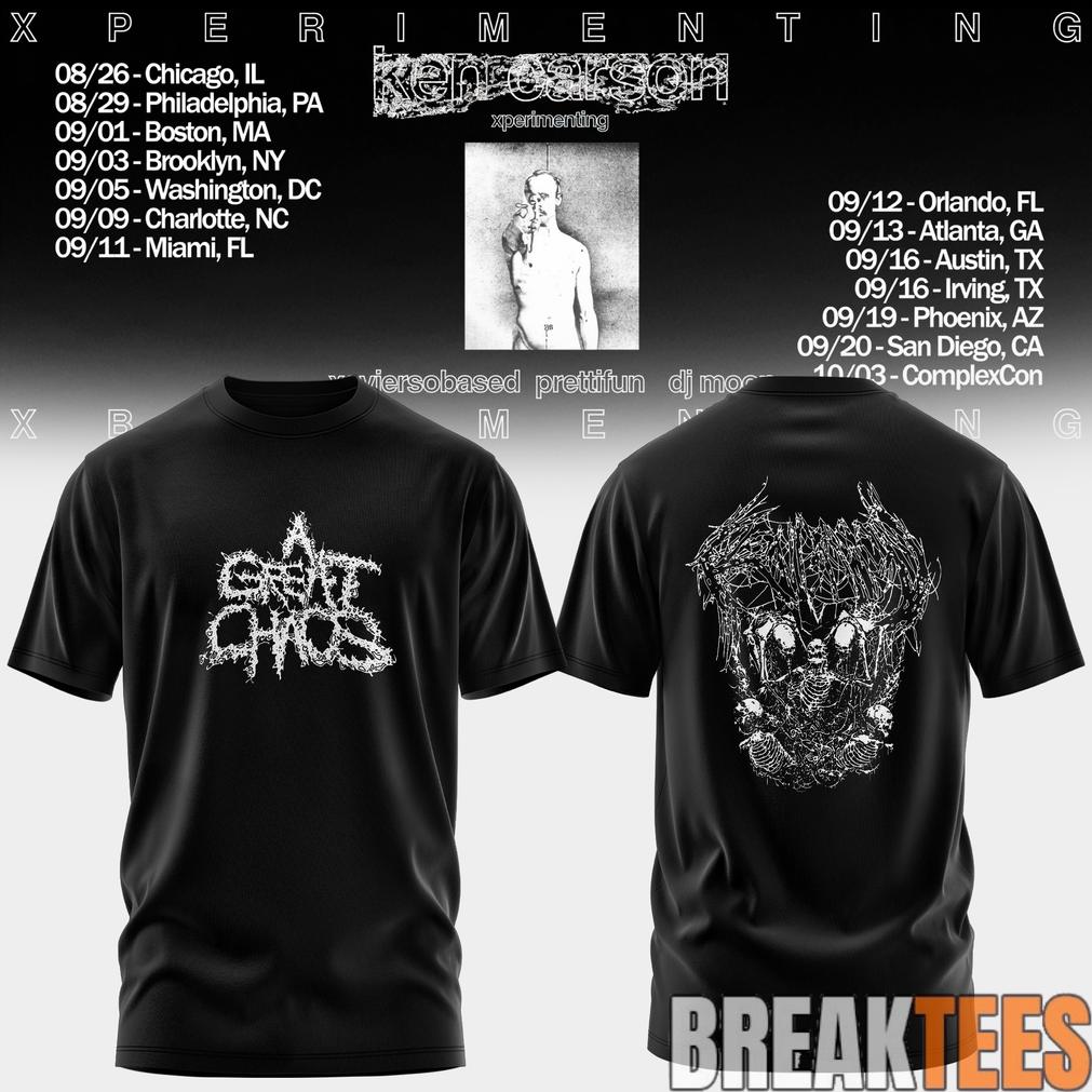 Ken Carson Xperimenting Tour T-Shirt Ken Carson Xperimenting Tour T-Shirt