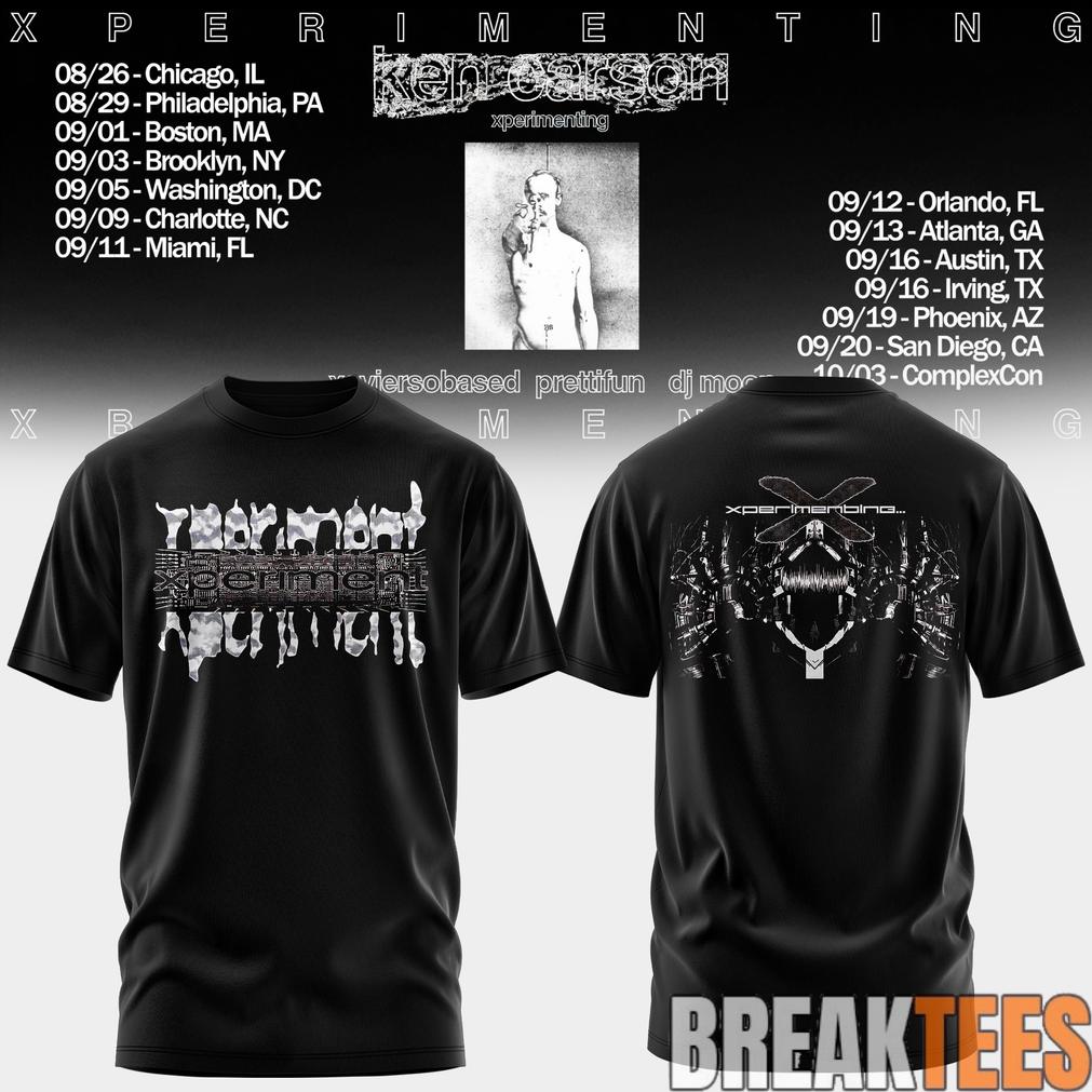 Ken Carson Xperimenting Tour T-Shirt Ken Carson Xperimenting Tour T-Shirt