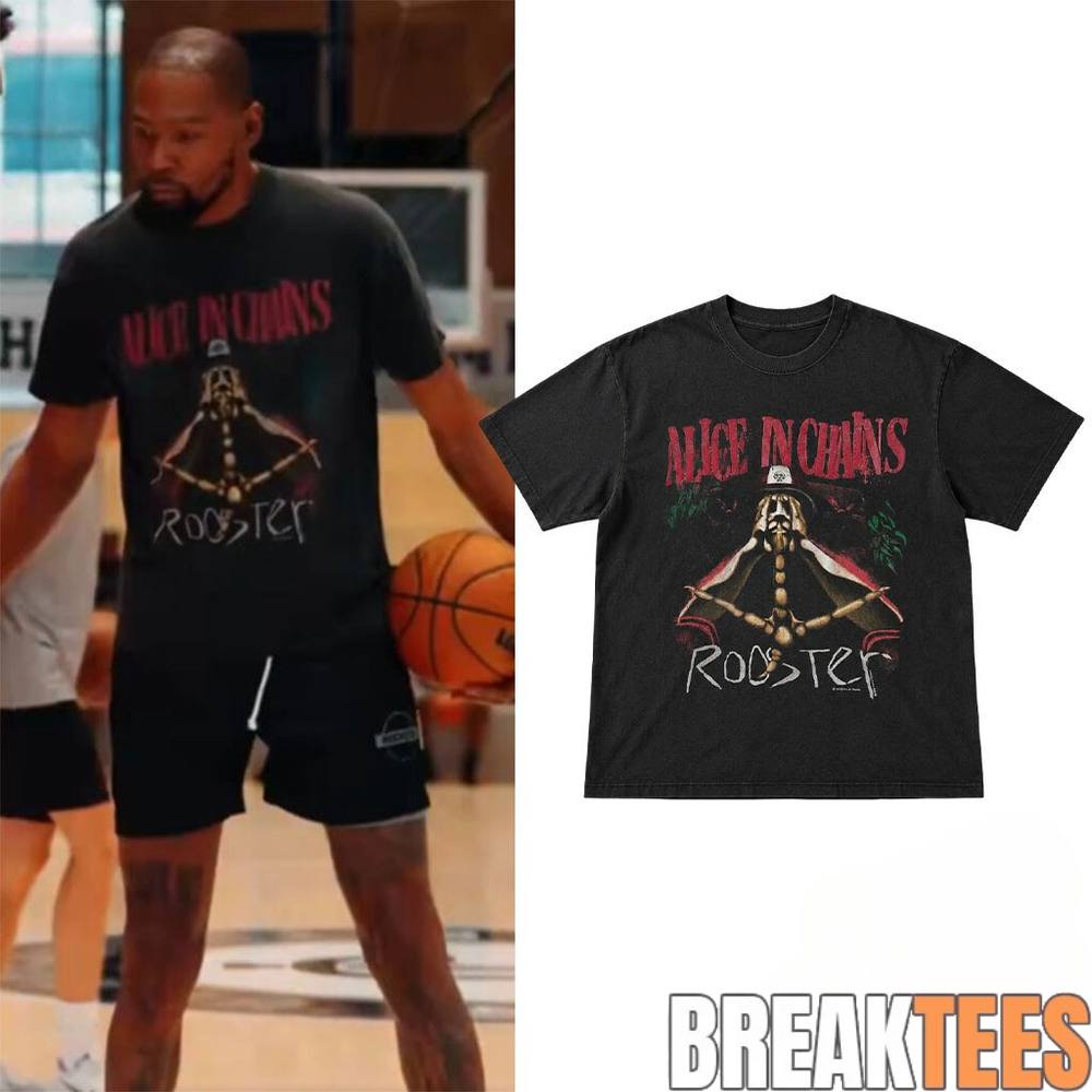 Kevin Durant Alice In Chains Rooster Inspired Shirt Kevin Durant Alice In Chains Rooster Inspired Shirt