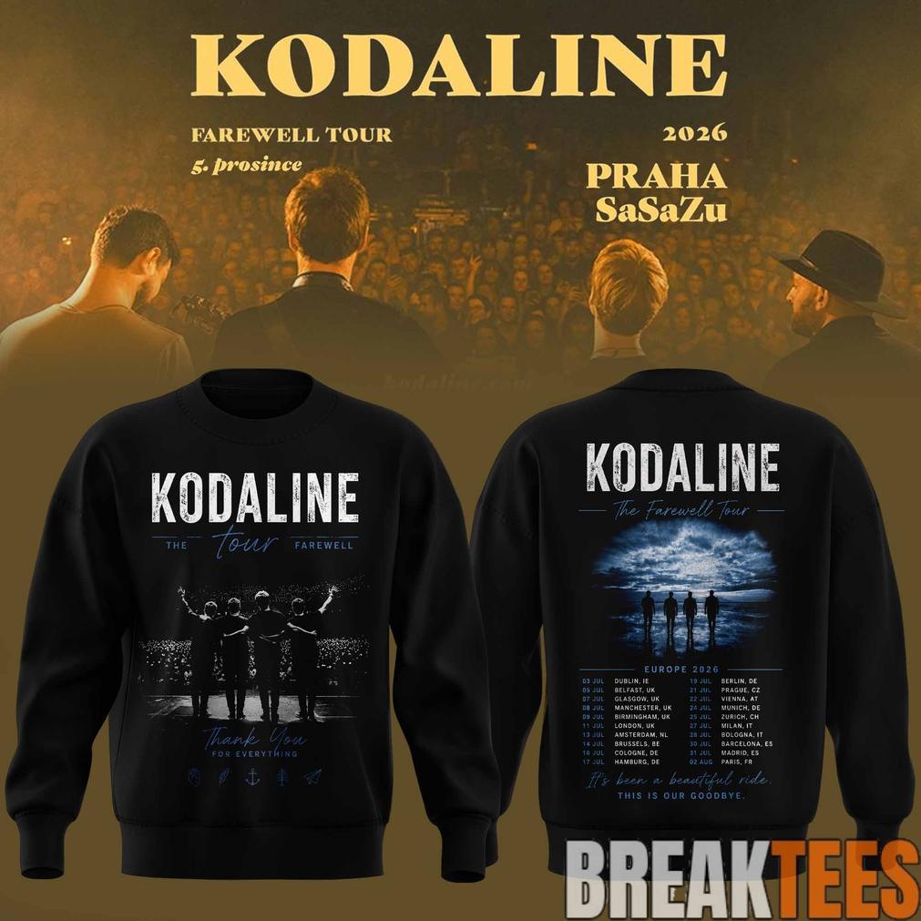 Kodaline Farewell Tour 2026 Vintage Washed Edition Sweatshirt Kodaline Farewell Tour 2026 Vintage Washed Edition Sweatshirt