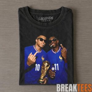 Kylian Mbappé & Ousmane Dembélé France 2026 Tee 2 Kylian Mbappé & Ousmane Dembélé France 2026 Tee 2