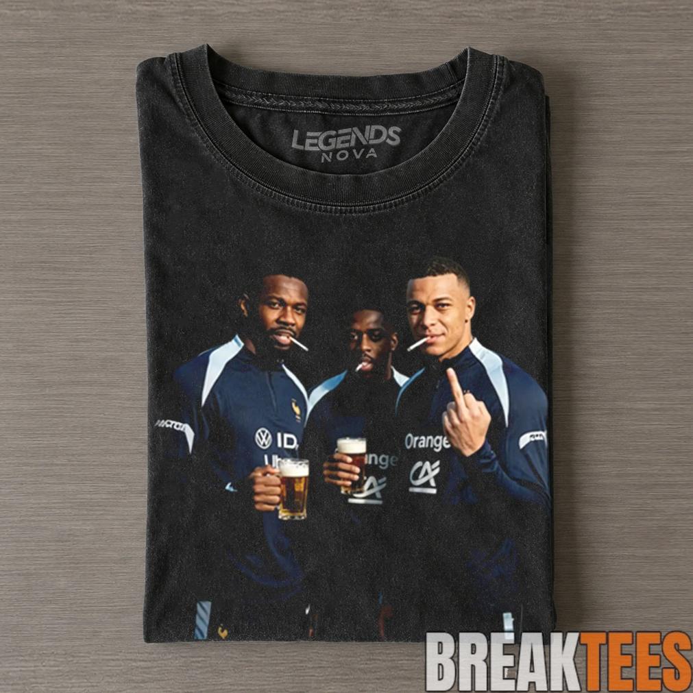 Kylian Mbappé & Ousmane Dembélé & Marcus Thuram France 2026 Tee Kylian Mbappé & Ousmane Dembélé & Marcus Thuram France 2026 Tee