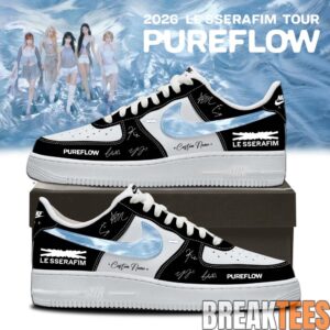 LE SSERAFIM “PUREFLOW” Tour 2026 Edition Signature Air Force 1 Shoes