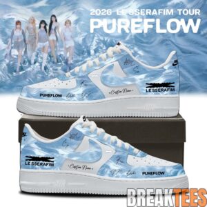 LE SSERAFIM “PUREFLOW” Tour 2026 Edition Signature Air Force 1 Shoes 1