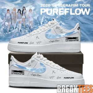 LE SSERAFIM “PUREFLOW” Tour 2026 Edition Signature Air Force 1 Shoes 2