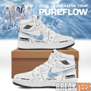 LE SSERAFIM “PUREFLOW” Tour 2026 Limited Signature Air Jordan 1 Shoes 1 LE SSERAFIM “PUREFLOW” Tour 2026 Limited Signature Air Jordan 1 Shoes 1