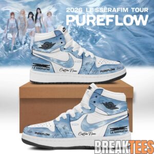 LE SSERAFIM “PUREFLOW” Tour 2026 Limited Signature Air Jordan 1 Shoes 2 LE SSERAFIM “PUREFLOW” Tour 2026 Limited Signature Air Jordan 1 Shoes 2