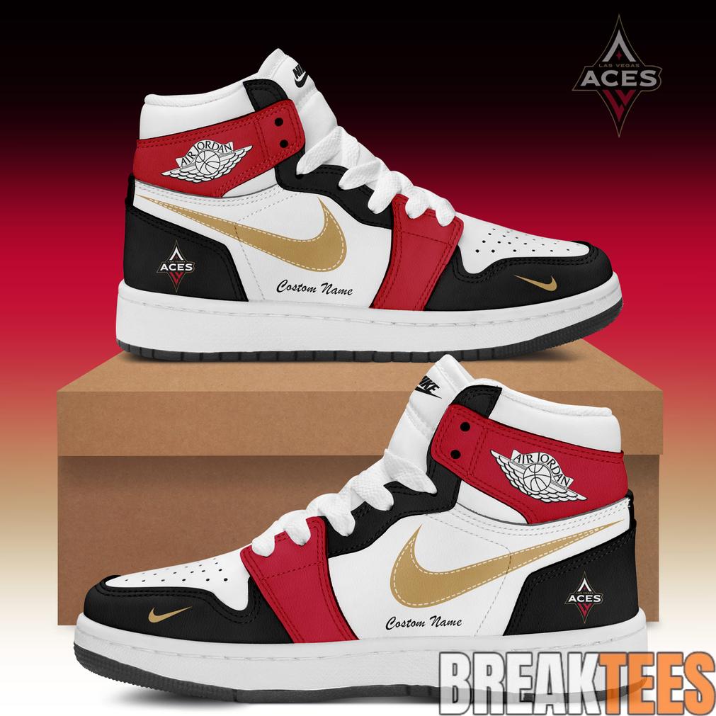 Las Vegas Aces Air Jordan 1 Sneaker Custom For Fans Las Vegas Aces Air Jordan 1 Sneaker Custom For Fans