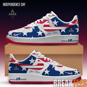 Las Vegas Aces x Independence Day Air Force 1 Custom For Fans