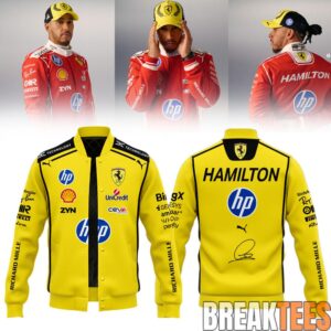 Lewis Hamilton Ferrari Racing Special Yellow Jacket