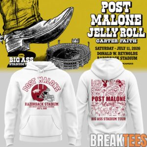 Post Malone Big Ass Stadium Tour At Razorback Stadium Limited Edition Hoodie 1 Post Malone Big Ass Stadium Tour At Razorback Stadium Limited Edition Hoodie 1