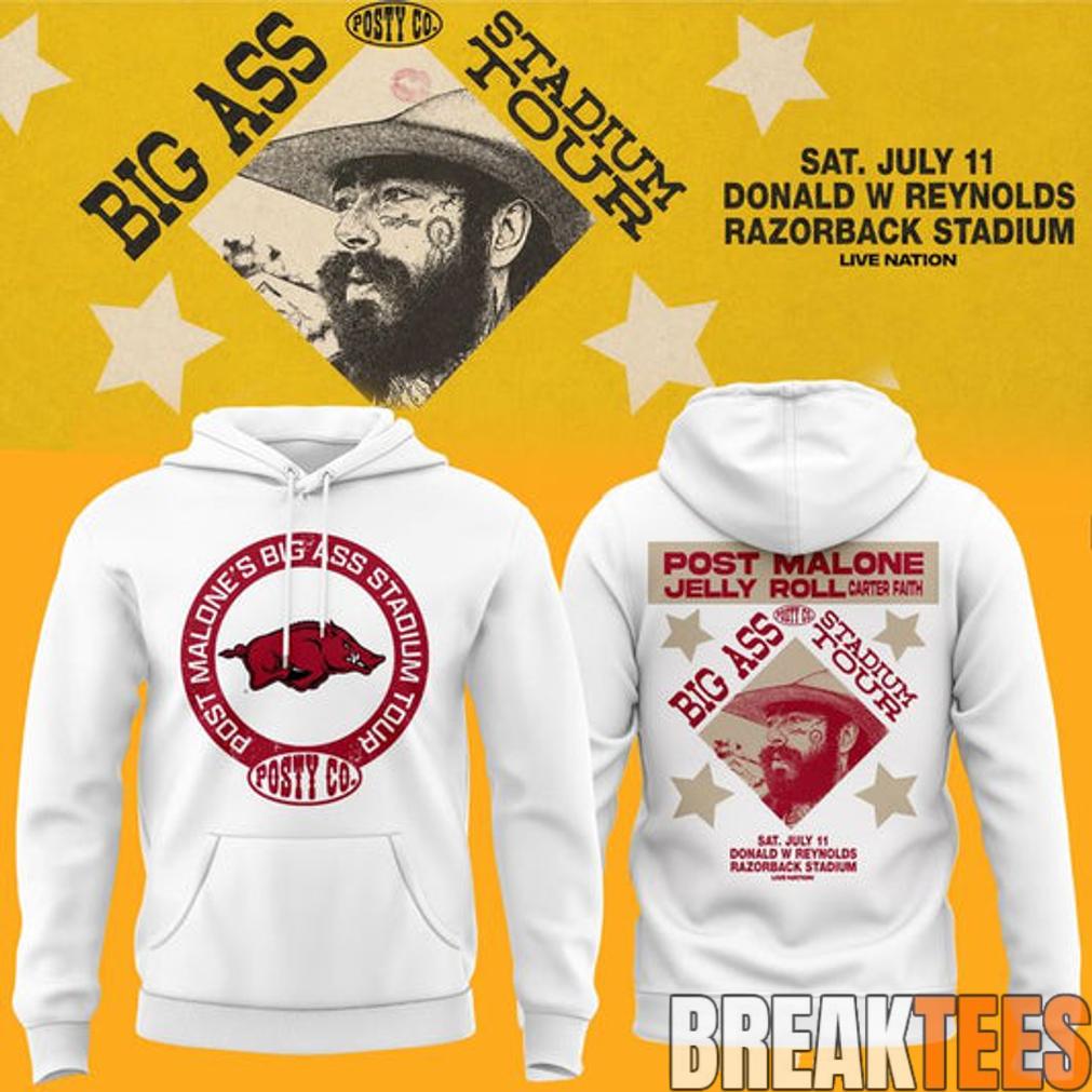 Post Malone Big Ass Stadium Tour At Razorback Stadium Limited Edition Hoodie Post Malone Big Ass Stadium Tour At Razorback Stadium Limited Edition Hoodie
