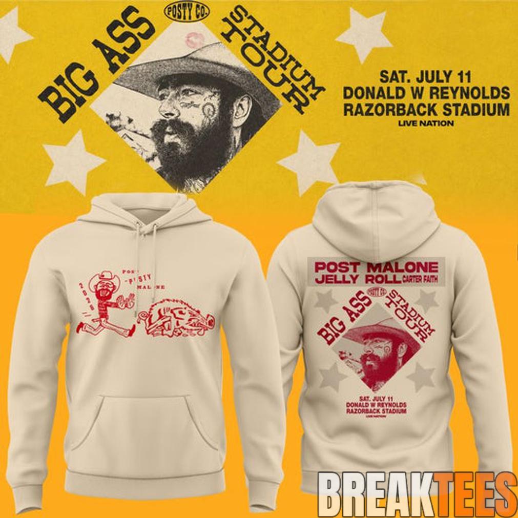 Post Malone Big Ass Stadium Tour At Razorback Stadium Limited Edition Hoodie Post Malone Big Ass Stadium Tour At Razorback Stadium Limited Edition Hoodie