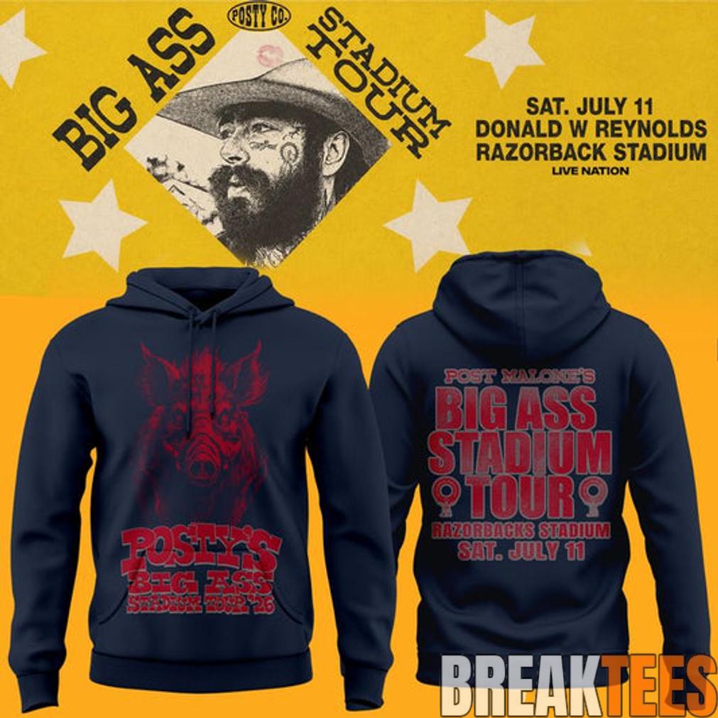 Post Malone Big Ass Stadium Tour At Razorback Stadium Limited Edition Hoodie Post Malone Big Ass Stadium Tour At Razorback Stadium Limited Edition Hoodie