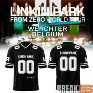 Linkin Park brought their From Zero World Tour to Festivalpark in Werchter, Belgium Football Jersey – Custom