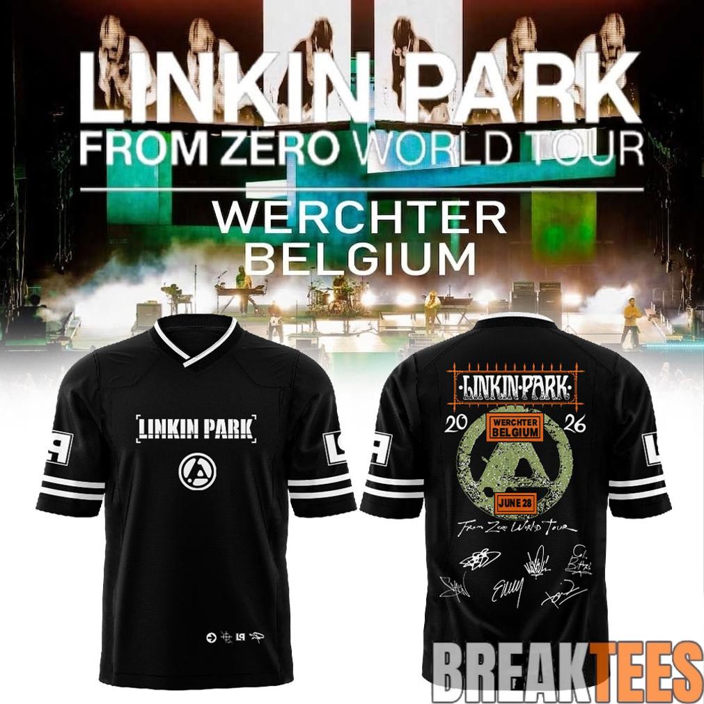 Linkin Park brought their From Zero World Tour to Festivalpark in Werchter, Belgium Football Jersey Linkin Park brought their From Zero World Tour to Festivalpark in Werchter, Belgium Football Jersey