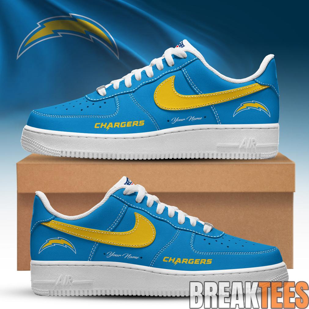 Los Angeles Chargers Special Heritage 2026 Custom AF1 Sneaker Los Angeles Chargers Special Heritage 2026 Custom AF1 Sneaker