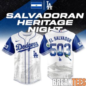 Los Angeles Dodgers x Salvadoran Heritage Night Jersey