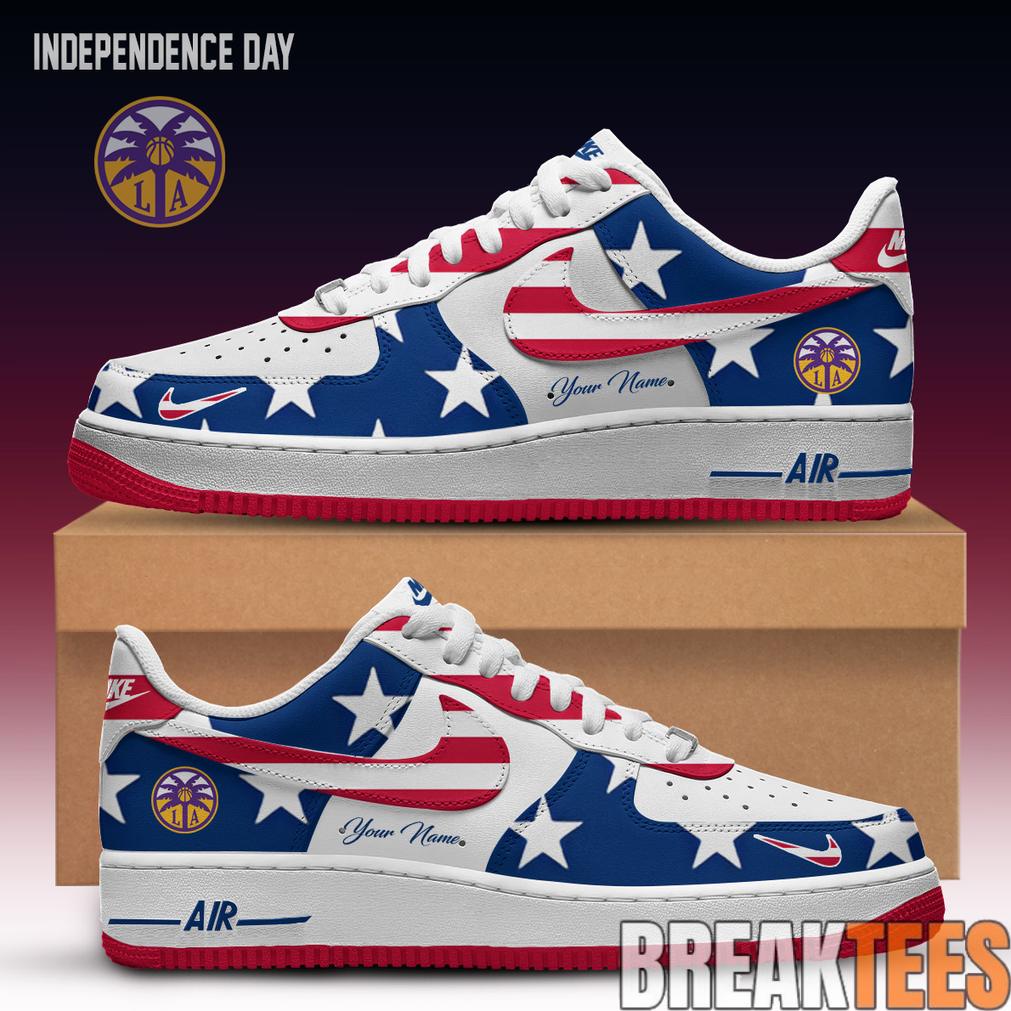 Los Angeles Sparks x Independence Day Air Force 1 Custom For Fans Los Angeles Sparks x Independence Day Air Force 1 Custom For Fans