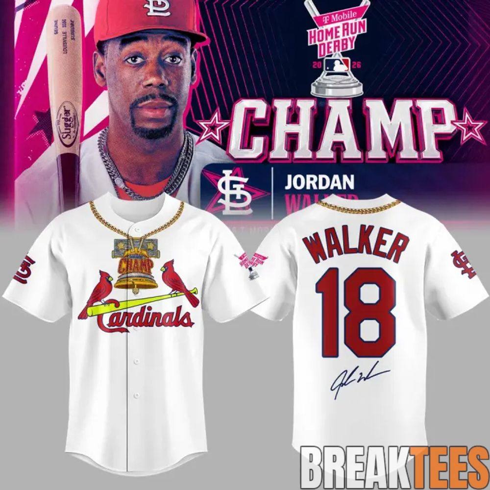 Louis Cardinals Jordan Walker Home Run Derby Champion Baseball Jersey Louis Cardinals Jordan Walker Home Run Derby Champion Baseball Jersey