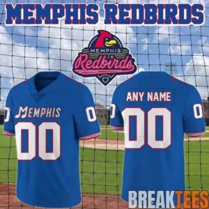 Memphis Redbirds New 2026 Personalized Football Jersey
