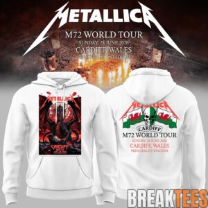 Metallica 2026 M72 World Tour Cardiff Wales Limited Hoodie