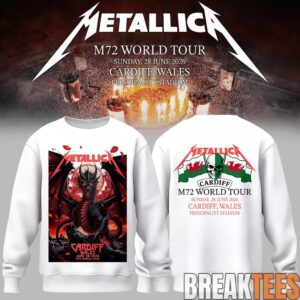 Metallica 2026 M72 World Tour Cardiff Wales Limited Sweatshirt